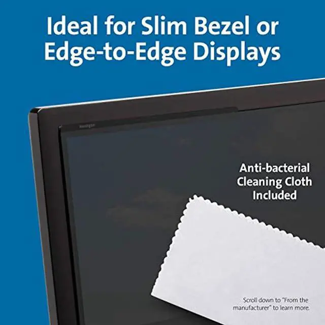 Alt view image 10 of 18 - Kensington Privacy Screen Filter - For 21.5" Widescreen LCD Monitor - 16:9
