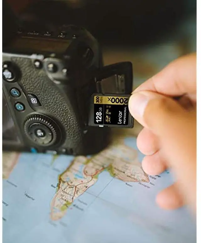 Alt view image 10 of 19 - Lexar Professional SDXC Memory Card 2000x 128GB Class 10 UHSII U3 WO Reader