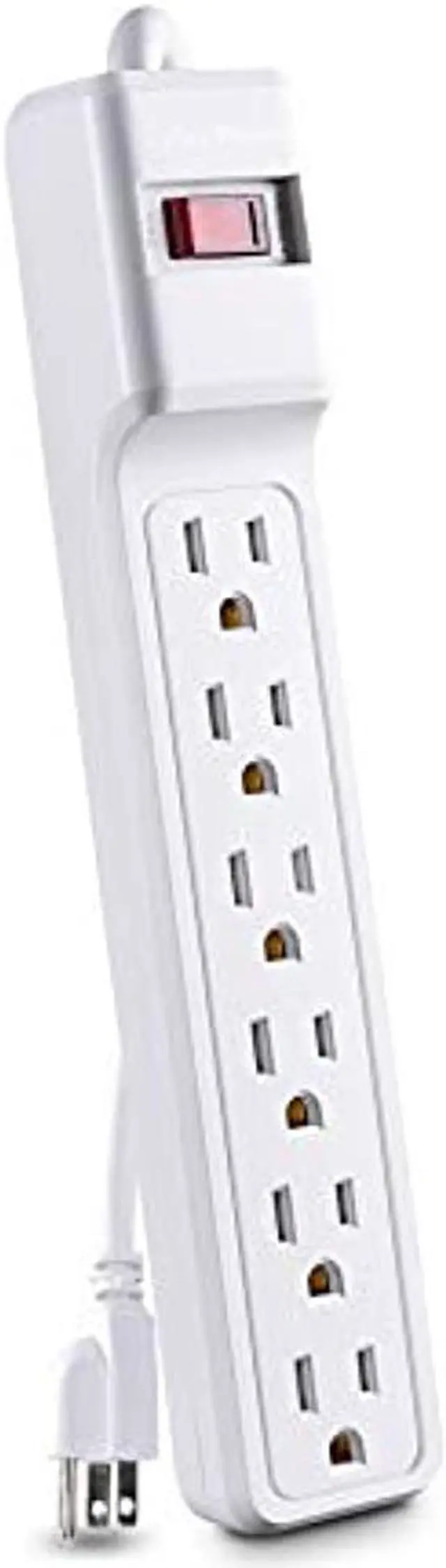 Alt view image 3 of 10 - CyberPower Essential CSB606W 6-Outlet Surge Suppressor Protector