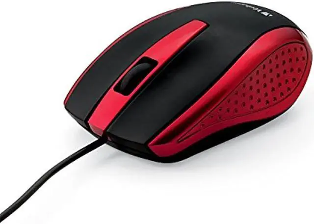 Alt view image 19 of 20 - Verbatim Mouse Optical Corded f/PCs & Macs Red/Black 99742