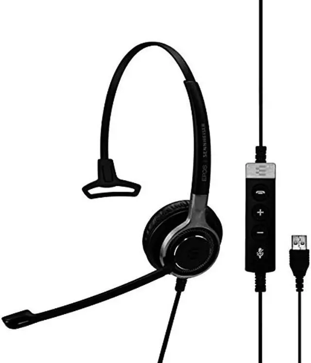Alt view image 4 of 10 - Sennheiser SC 630 USB ML (504552) - Single-Sided Business Headset | For Skype for Business | with HD Sound, Ultra Noise-Cancelling Microphone & USB Connector (Black)