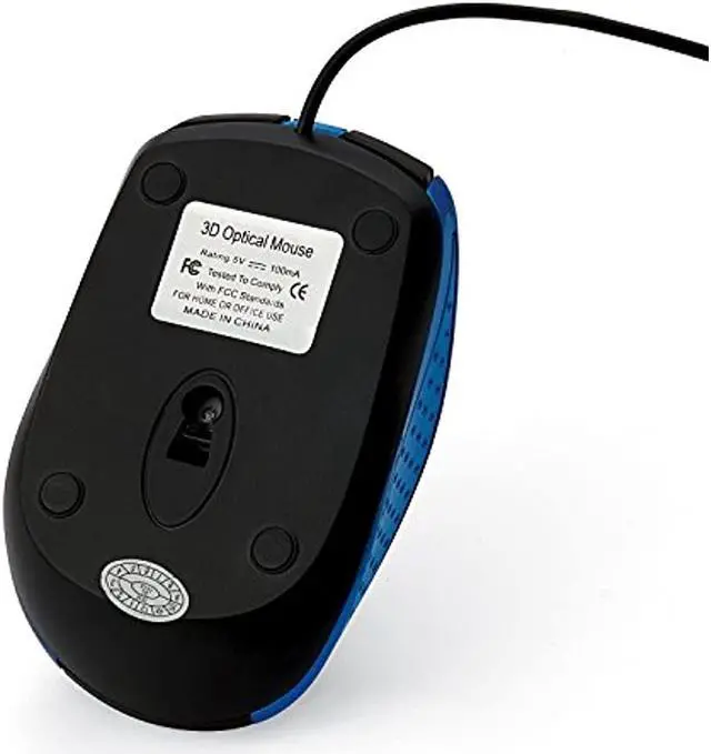 Alt view image 20 of 20 - Verbatim Mouse Optical Corded f/PCs & Macs Blue/Black 99743