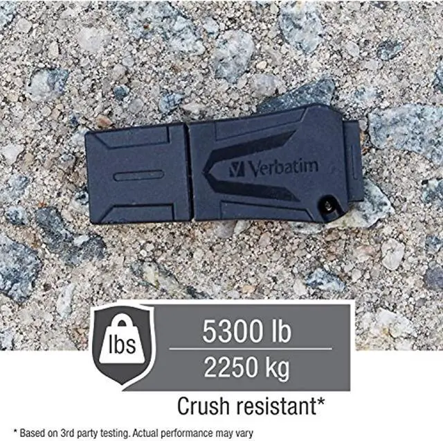 Alt view image 10 of 20 - Verbatim 32GB Toughmax USB Flash Drive - Water Resistant  99849