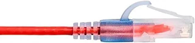 Alt view image 5 of 12 - Monoprice Cat6A Ethernet Patch Cable - 3 Feet - Red (10 Pack) Snagless RJ45 550Mhz UTP Pure Bare Copper Wire 10G 30AWG - SlimRun Series