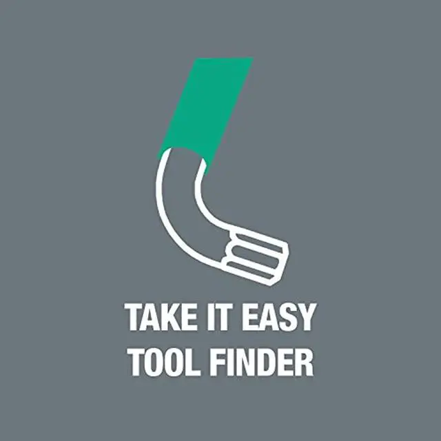 Alt view image 7 of 10 - Wera Long L-Shaped SAE Black Oxide Ball End Hex Key Set, Number of Pieces: 9