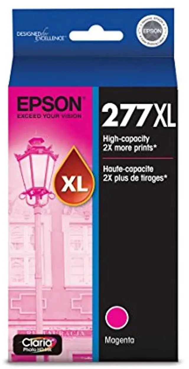 Alt view image 6 of 8 - Epson T277XL320S Durabrite Ultra High-Capacity Ink Cartridge, Magenta - Extra Large