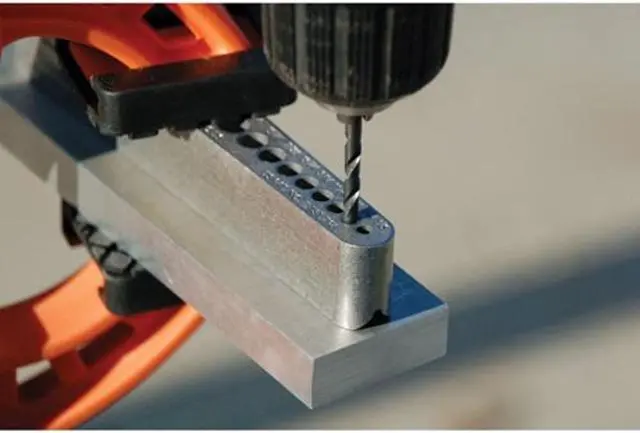 Alt view image 12 of 15 - Big Gator Tools V-DrillGuide Standard Size Portable Drilling Guide