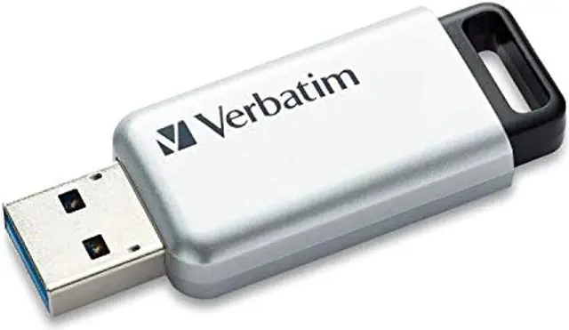 Alt view image 18 of 20 - Verbatim 64GB Store'n' Go Secure Pro USB 3.0 Flash Drive with AES 256 Hardware Encryption - Silver