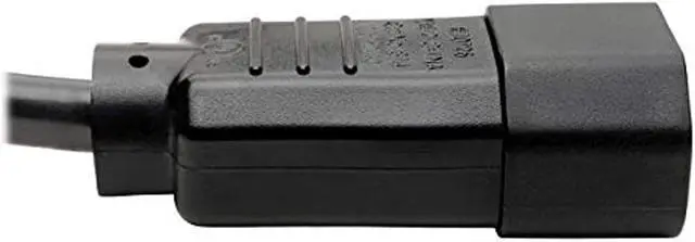 Alt view image 12 of 18 - Tripp Lite P004-18N-2C13 C14 Male to C13 Female Splitter, PDU Style - C14 to 2x C13, 10A, 100–250V, 18 AWG, 18 in., Black