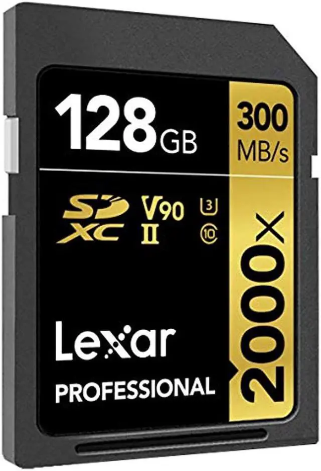 Alt view image 6 of 19 - Lexar Professional SDXC Memory Card 2000x 128GB Class 10 UHSII U3 WO Reader