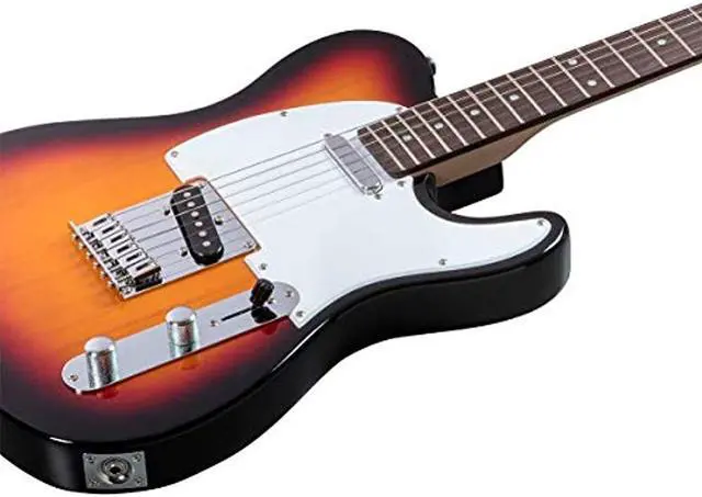 Alt view image 10 of 11 - Monoprice Indio Retro Classic Electric Guitar - Sunburst, With Gig Bag
