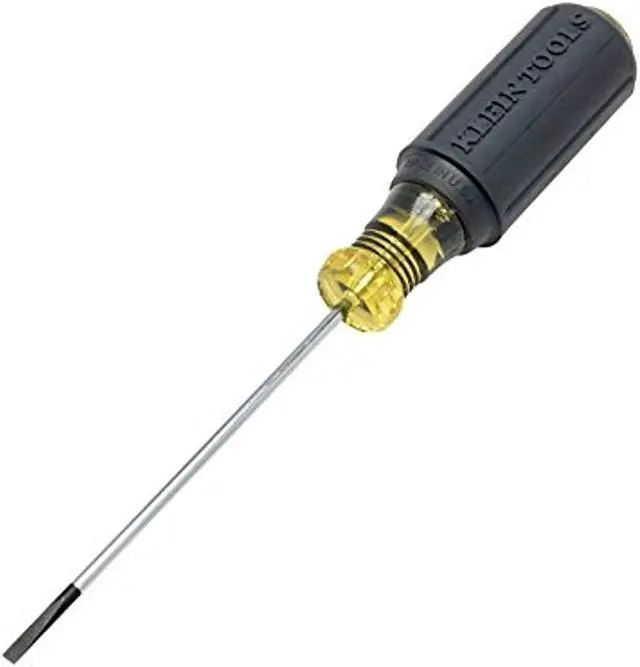 Alt view image 9 of 12 - KLEIN TOOLS 612-4 Terminal Block Screwdriver Standard 1/8" 4 in Round