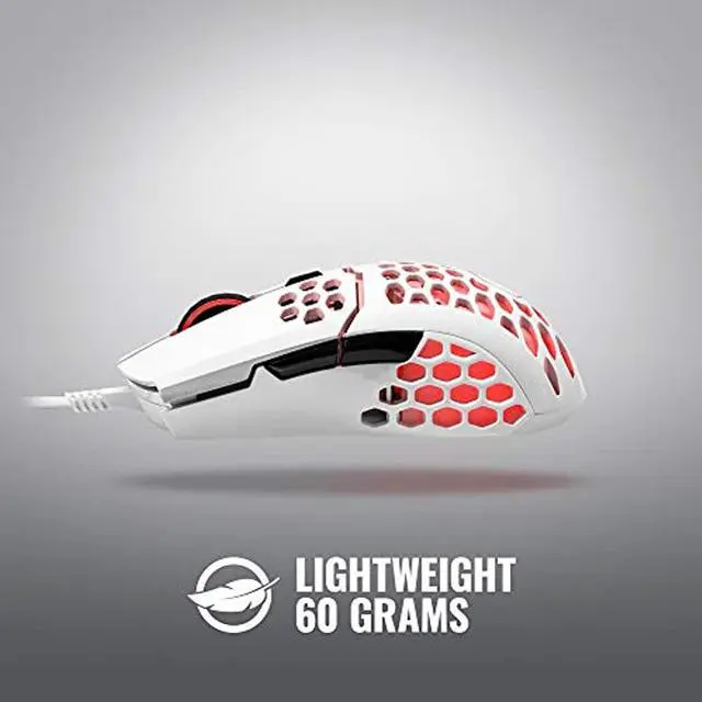Alt view image 9 of 20 - Cooler Master MM711 Gaming Mouse with Lightweight Honeycomb Shell, Ultraweave Cable, 16000 DPI Optical Sensor and RGB Accents