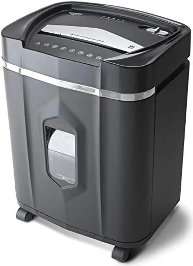Alt view image 7 of 13 - Aurora AU1210MA Professional Grade High Security 12-Sheet Micro-Cut Paper/ CD and Credit Card Shredder/ 60 Minutes Continuous Run Time