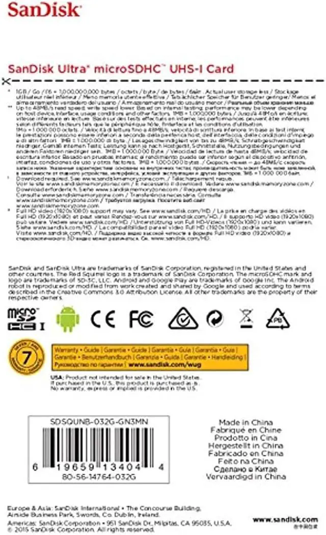 Alt view image 4 of 14 - 32Gb Ultra Microsdhc Card