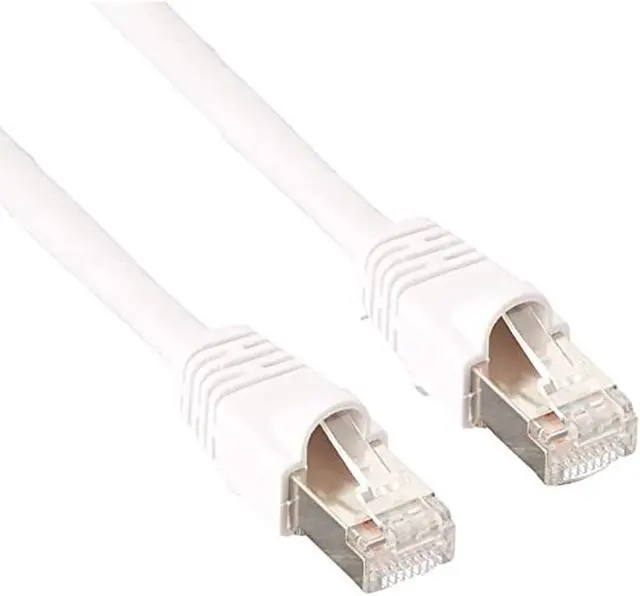 Alt view image 3 of 8 - Monoprice Cat6A Ethernet Patch Cable - 20 Feet - White | Network Internet Cord - RJ45, 550Mhz, STP, Pure Bare Copper Wire, 10G, 26AWG