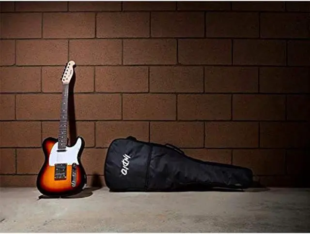 Alt view image 11 of 11 - Monoprice Indio Retro Classic Electric Guitar - Sunburst, With Gig Bag