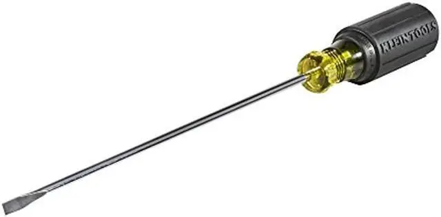 Alt view image 7 of 11 - KLEIN TOOLS 601-8 Screwdriver Slotted 3/16" 8 in Round