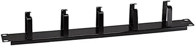 Alt view image 7 of 14 - Monoprice 1U Premium Cable Management With 5 Metal D-Ring, 1.75in (H) X 19in (W)