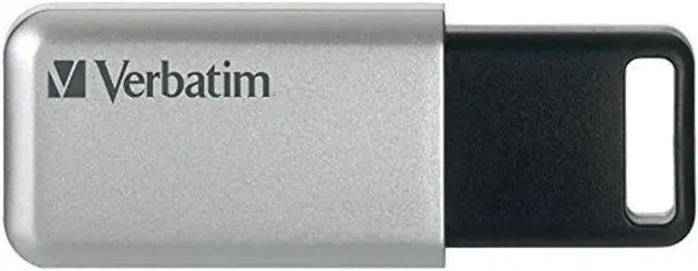 Alt view image 19 of 20 - Verbatim 64GB Store'n' Go Secure Pro USB 3.0 Flash Drive with AES 256 Hardware Encryption - Silver