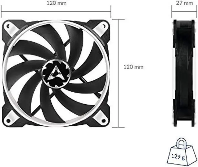 Alt view image 14 of 17 - Arctic BioniX F120 120mm eSport fan with 3-phase motor, PWM control and PST technology Gaming Fan Model ACFAN00093A
