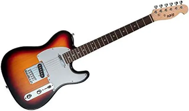Alt view image 7 of 11 - Monoprice Indio Retro Classic Electric Guitar - Sunburst, With Gig Bag