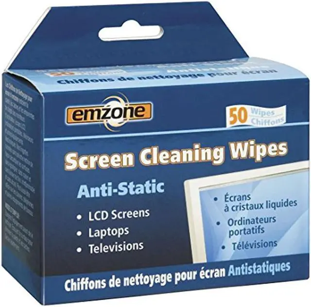 Main image of EMPACK EMP47044 Anti-Static Screen Cleaning Wipe-for Display Screen, Keyboard, Notebook, Gaming Console, Telephone, Home/Office Equipment-Anti-Static, Lint-Free, Non-Flammable, Alcohol-Free-50/Box