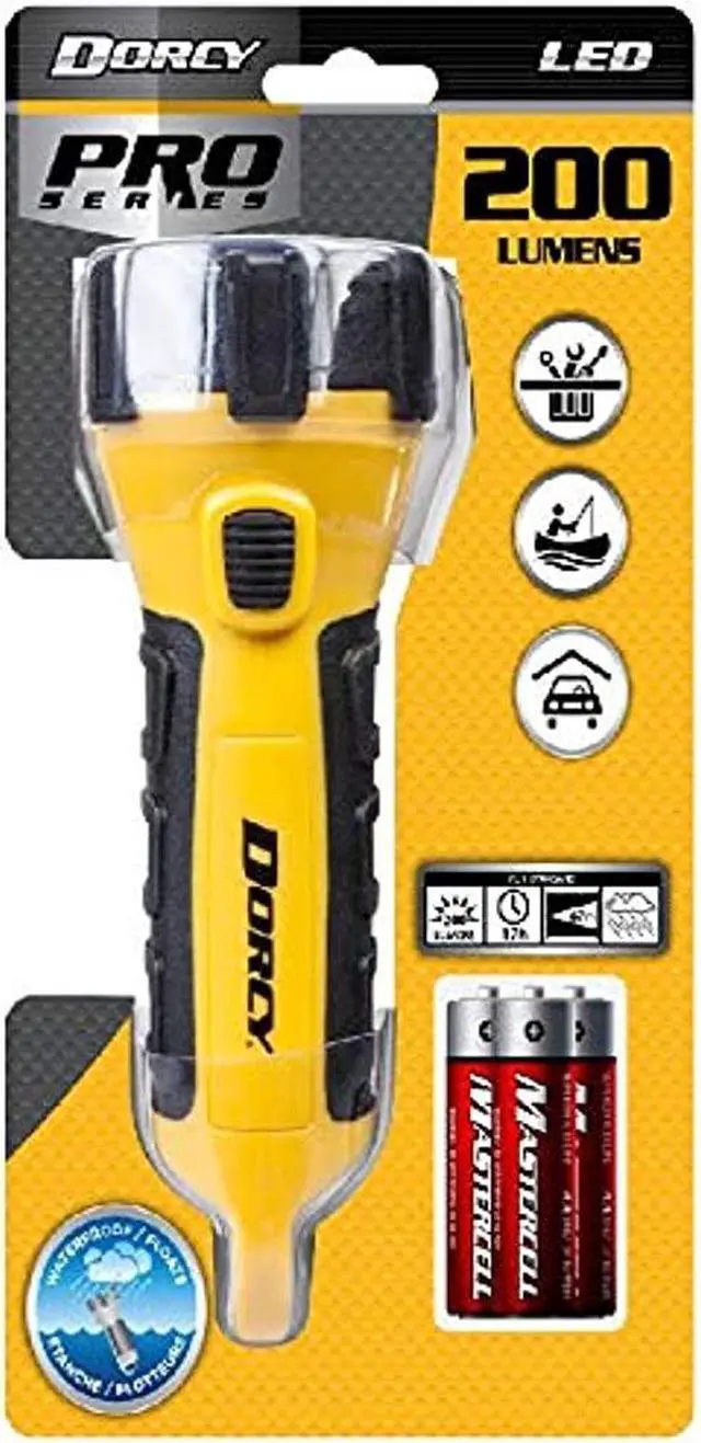 Alt view image 10 of 18 - Dorcy 3Aa Power Led Floating Flashlight - Yellow  9In. X 5In. X 2.5In.