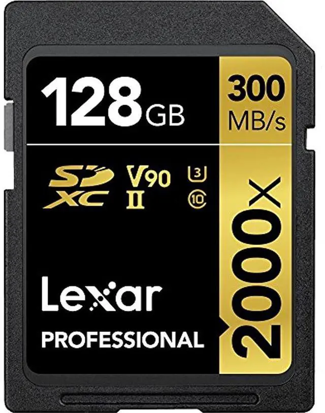 Alt view image 5 of 19 - Lexar Professional SDXC Memory Card 2000x 128GB Class 10 UHSII U3 WO Reader