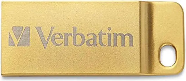 Alt view image 5 of 16 - Verbatim 64GB Metal Executive USB 3.0 Flash Drive - Gold - 64 GBUSB 3.0 - Gold - Water Resistant