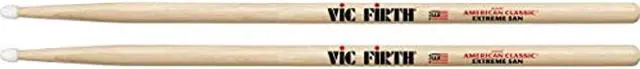 Alt view image 4 of 9 - Vic Firth Extreme 5A American ClassicÃƒâ€šÃ‚Â® Nylon Tip Hickory Drumsticks