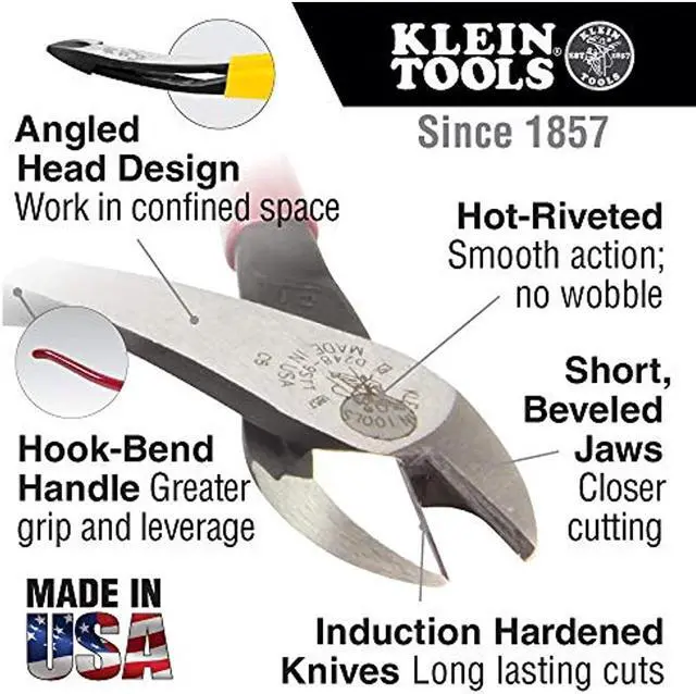 Alt view image 7 of 17 - Klein Tools 9" High-Leverage Diagonal Cut Plier.
