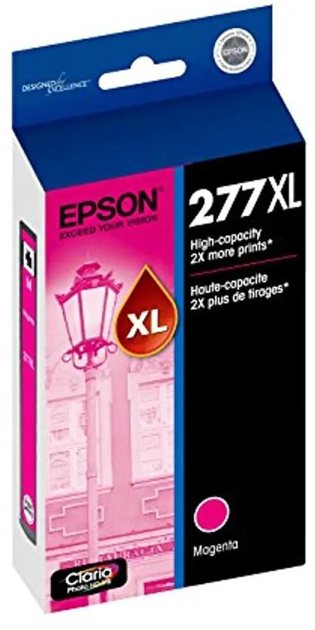 Alt view image 7 of 8 - Epson T277XL320S Durabrite Ultra High-Capacity Ink Cartridge, Magenta - Extra Large