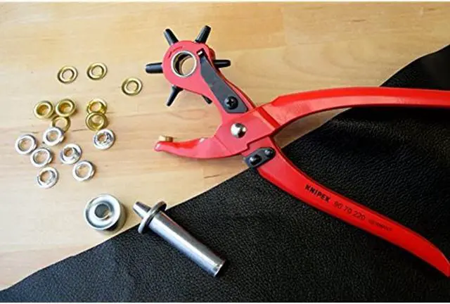 Alt view image 7 of 10 - Knipex Revolving Punch Plier,5/64 to 13/64 In  90 70 220