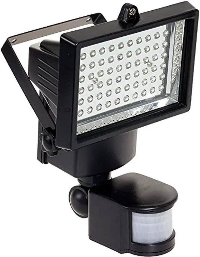 Alt view image 6 of 7 - Nature Power Portable 60 LEDS Outdoor Wireless Solar Powered Security Floodlight With Motion Detector / Activated