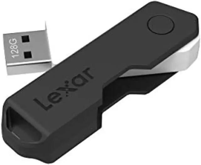 Alt view image 8 of 19 - Lexar 128GB JumpDrive TwistTurn2 2.0 USB Flash Drive, Black #LJDTT2-128ABNABK