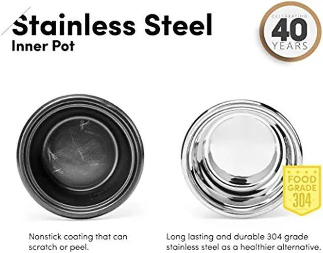 Alt view image 3 of 7 - AROMA ARC-753SG White Simply Stainless 6-Cup Rice Cooker