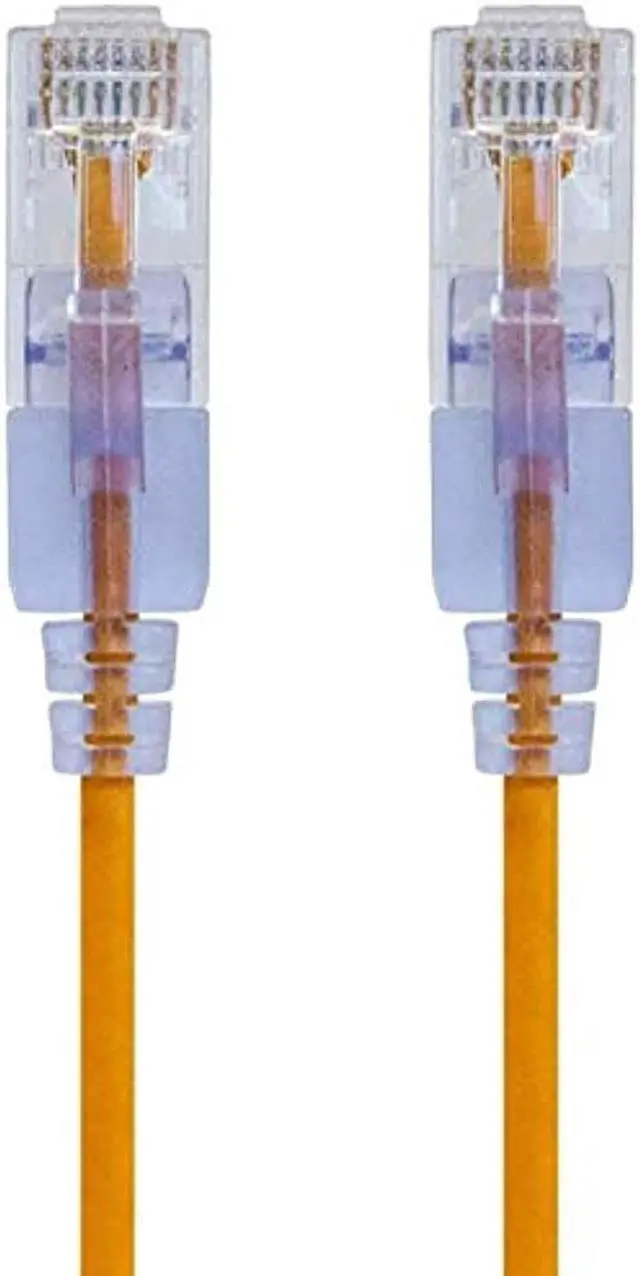 Alt view image 2 of 13 - Monoprice Cat6A Ethernet Patch Cable - 3 Feet - Yellow (10 Pack) Snagless RJ45 550Mhz UTP Pure Bare Copper Wire 10G 30AWG - SlimRun Series