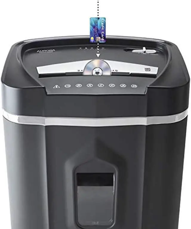 Alt view image 8 of 13 - Aurora AU1210MA Professional Grade High Security 12-Sheet Micro-Cut Paper/ CD and Credit Card Shredder/ 60 Minutes Continuous Run Time
