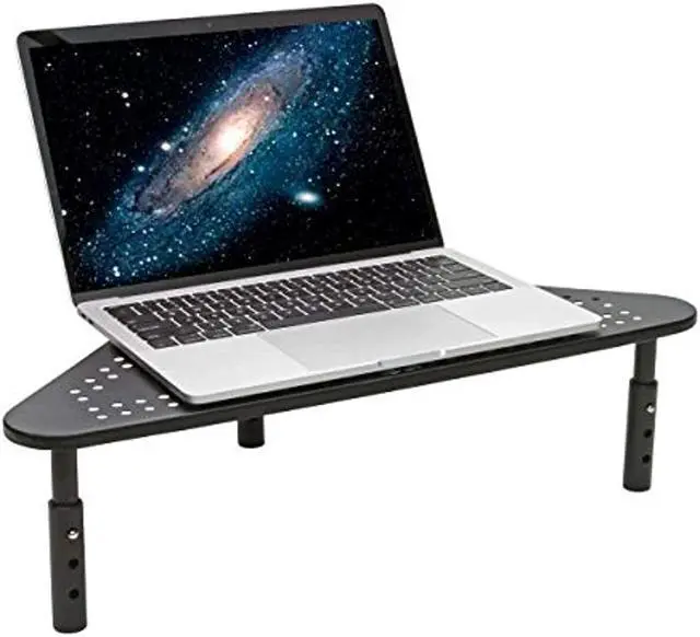 Alt view image 4 of 7 - Tripp Lite Monitor Riser Stand Desktop Corner Metal Height Adjustable Black