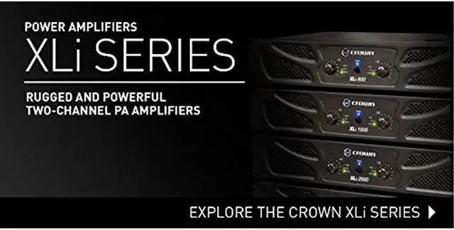 Alt view image 11 of 20 - Crown 2500 Amplifier 1000 W RMS 2 Channel Dark Gray NXLI25000US