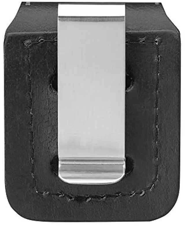 Alt view image 18 of 20 - Zippo ZO17060 Lighter Lighter Pouch Black Leather Attaches To Belt W/ Clip Thes