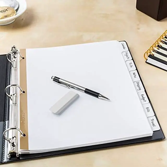 Alt view image 13 of 20 - Avery Write & Erase Big Tab Paper Dividers 8-Tab Letter 23078
