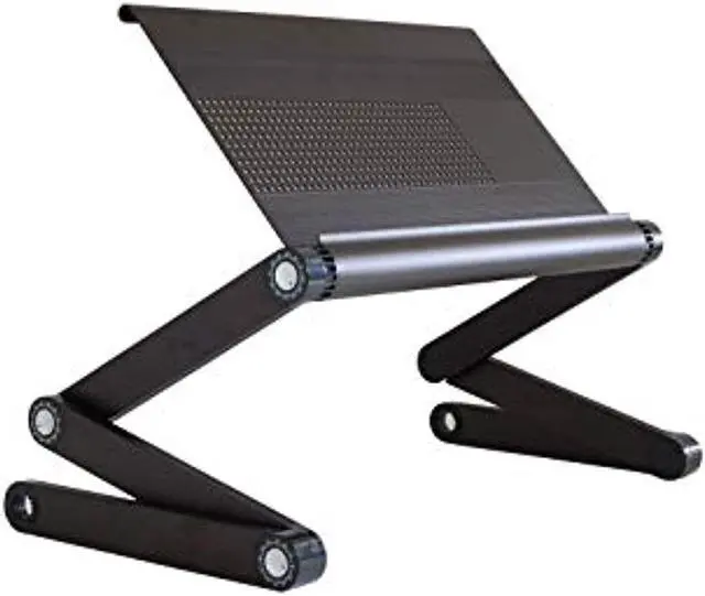 Alt view image 7 of 12 - Adjustable Book Holder and Laptop Stand - Portable Aluminum Book Stand for Textbooks, Cookbooks, Recipe Books, and Tablets