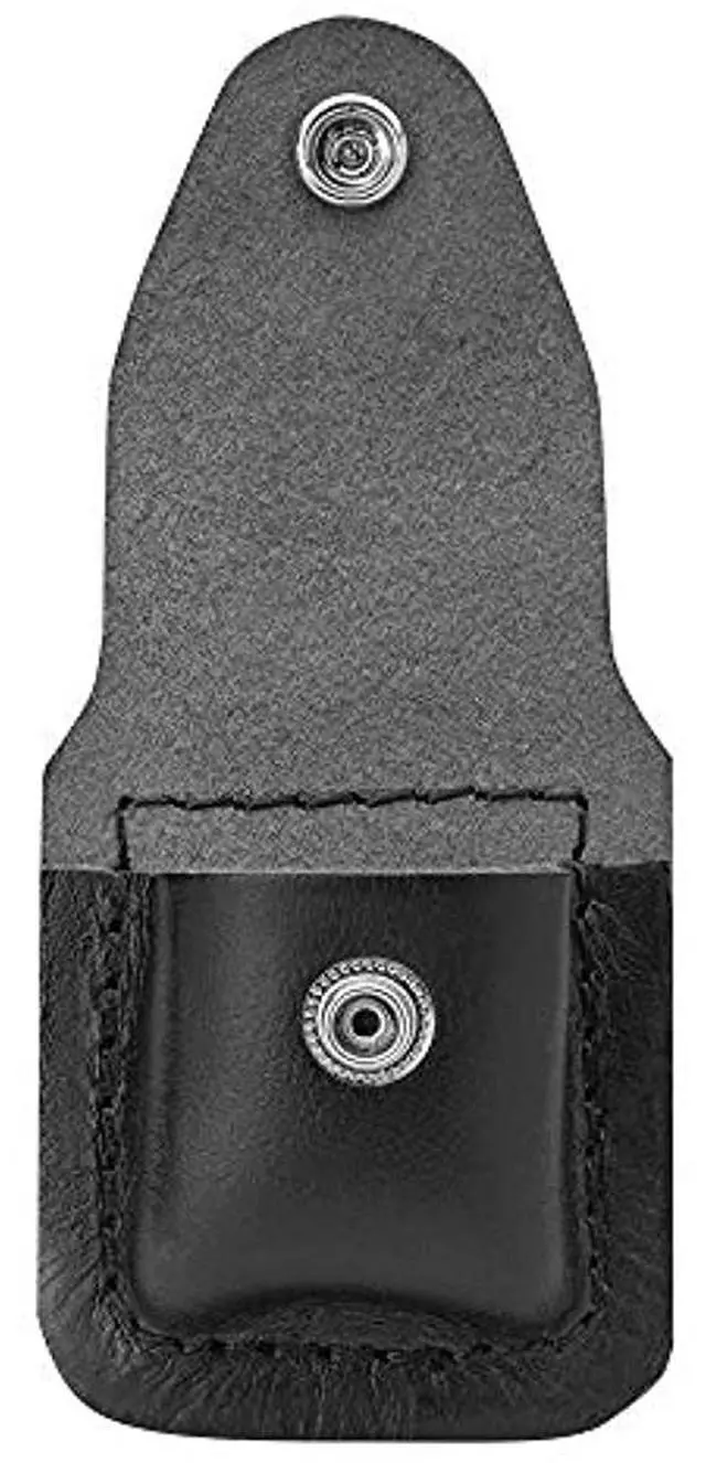 Alt view image 17 of 20 - Zippo ZO17060 Lighter Lighter Pouch Black Leather Attaches To Belt W/ Clip Thes