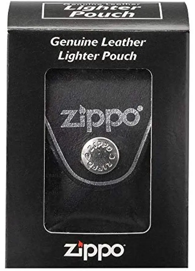 Alt view image 19 of 20 - Zippo ZO17060 Lighter Lighter Pouch Black Leather Attaches To Belt W/ Clip Thes