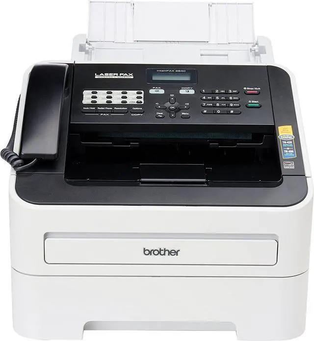 Alt view image 2 of 5 - Brother FAX-2840 High Speed Mono Laser Fax Machine, Dark/light gray - FAX2840