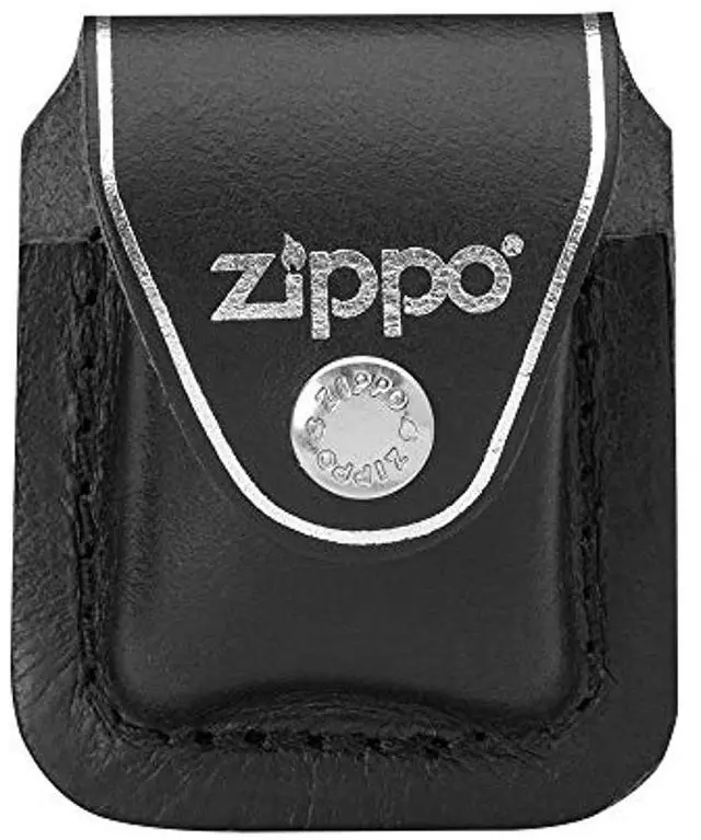 Alt view image 16 of 20 - Zippo ZO17060 Lighter Lighter Pouch Black Leather Attaches To Belt W/ Clip Thes
