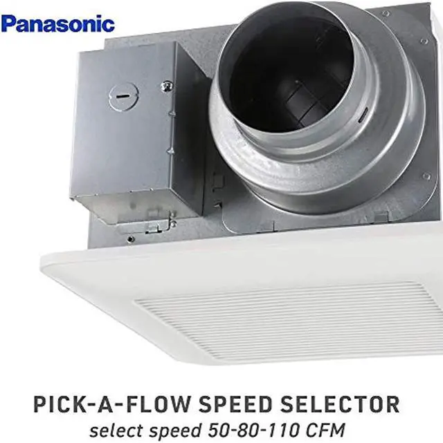 Alt view image 10 of 15 - PANASONIC - FV-0511VQ1 WhisperCeiling? DC? Precision Spot Ventilation Fan, 50-80-110 CFM