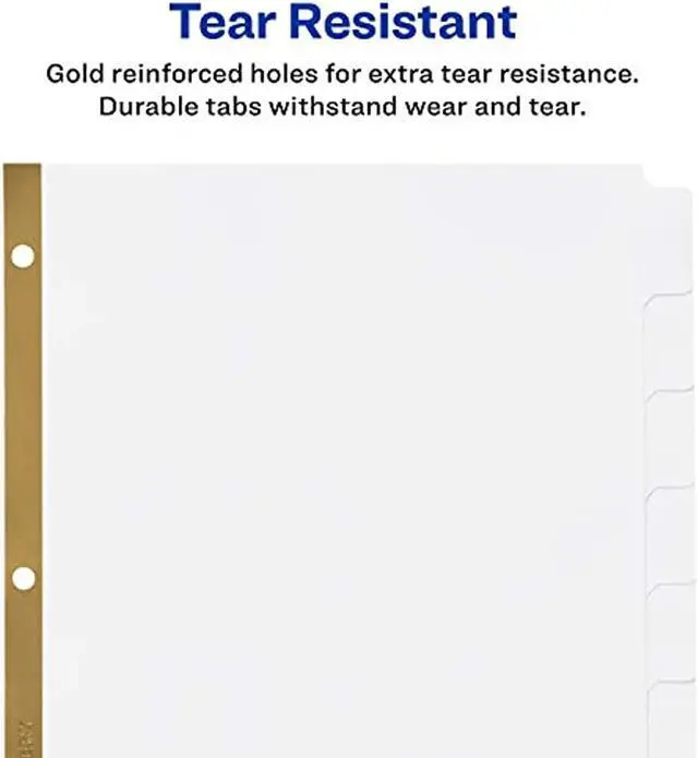 Alt view image 11 of 20 - Avery Write & Erase Big Tab Paper Dividers 8-Tab Letter 23078